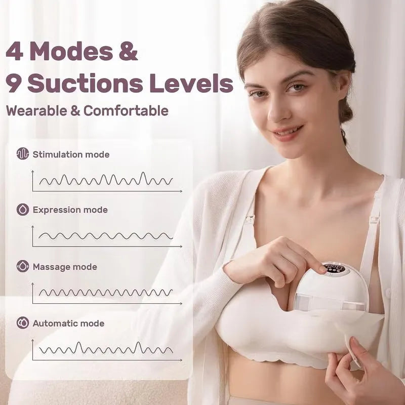 All-in-one M5 Wearable Breast Pump - Painlessly Pump